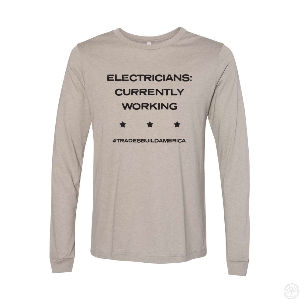 Electricians Bella + Canvas CVC Jersey Long Sleeve Tee